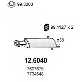 Mittelschalldämpfer 12.6040