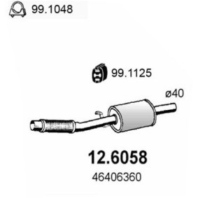 Mittelschalldämpfer 12.6058