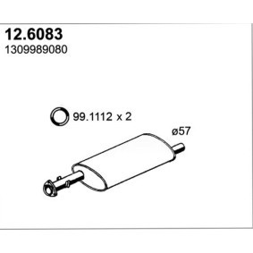 Køb Mellempotte af ASSO 12.6083 til den lave pris 1087,31 DKK