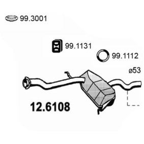Mittelschalldämpfer 12.6108