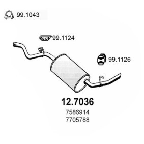 Endschalldämpfer 12.7036