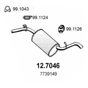 Endschalldämpfer 12.7046