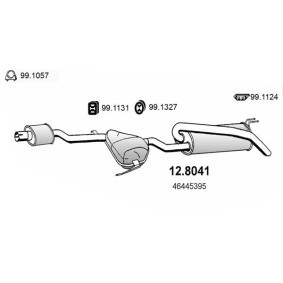 Acquista Silenziatore centrale / posteriore da ASSO 12.8041 a buon mercato per soli 263,75 €