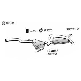 Mittel- / Endschalldämpfer 12.8063
