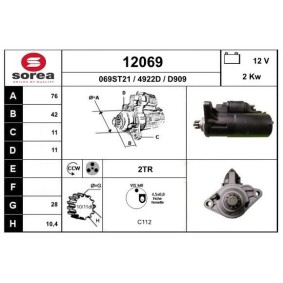 Köp Startmotor av EAI 12069 till det låga priset 1874,15 kr
