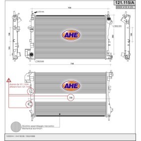 Acquista Radiatore motore da AHE 121.115/A a buon mercato per soli 86,27 €