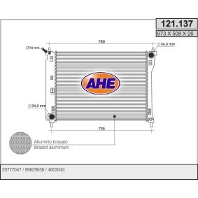 Acquista Radiatore motore da AHE 121.137 a buon mercato per soli 199,33 €