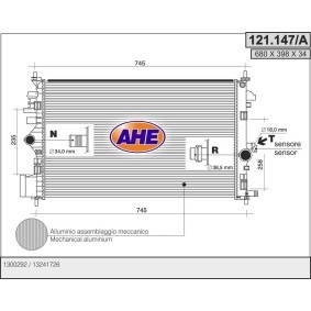 Acquista Radiatore motore da AHE 121.147/A a buon mercato per soli 177,89 €