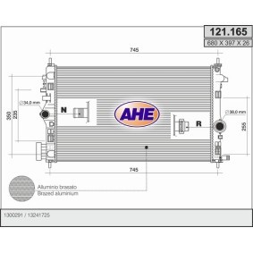 Acquista Radiatore motore da AHE 121.165 a buon mercato per soli 172,47 €