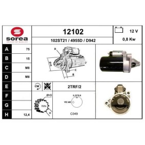 Köp Startmotor av EAI 12102 till det låga priset 2139,73 kr