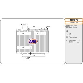 Achetez des Radiateur du moteur AHE 122.076 à prix pour 152,65 €