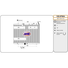 Achetez des Radiateur du moteur AHE 122.076/A à prix pour 118,66 €