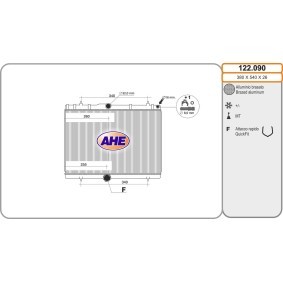 Acquista Radiatore motore da AHE 122.090 a buon mercato per soli 144,72 €