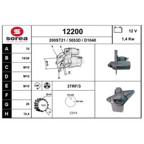 Köp Startmotor av EAI 12200 till det låga priset 1566,66 kr