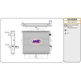 Achetez des Radiateur du moteur AHE 123.023/A à prix pour 113,17 €