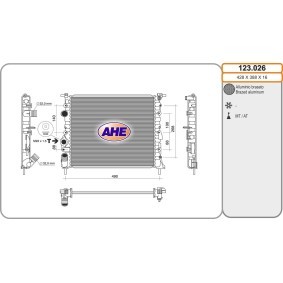 Achetez des Radiateur du moteur AHE 123.026 à prix pour 103,43 €