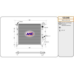 Achetez des Radiateur du moteur AHE 123.040 à prix pour 72,98 €
