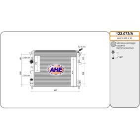 Achetez des Radiateur du moteur AHE 123.073/A à prix pour 61,46 €