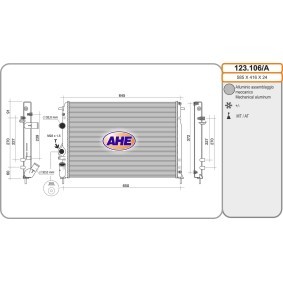 Achetez des Radiateur du moteur AHE 123.106/A à prix pour 110,09 €