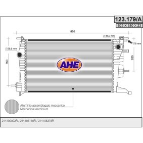 Achetez des Radiateur du moteur AHE 123.179/A à prix pour 149,26 €