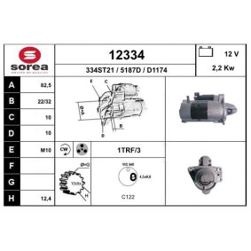 Köp Startmotor av EAI 12334 till det låga priset 2735,22 kr