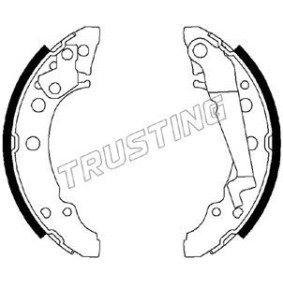 Bremsbackensatz von TRUSTING 124.288