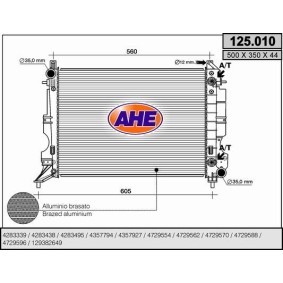 Acquista Radiatore motore da AHE 125.010 a buon mercato per soli 156,16 €