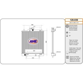Acquista Radiatore motore da AHE 129.039 a buon mercato per soli 99,92 €