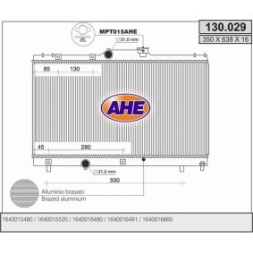 Achetez des Radiateur du moteur AHE 130.029 à prix pour 76,71 €