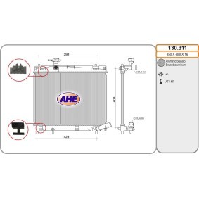 Achetez des Radiateur du moteur AHE 130.311 à prix pour 167,19 €