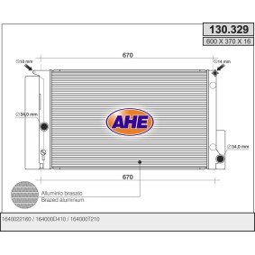 Achetez des Radiateur du moteur AHE 130.329 à prix pour 143,77 €