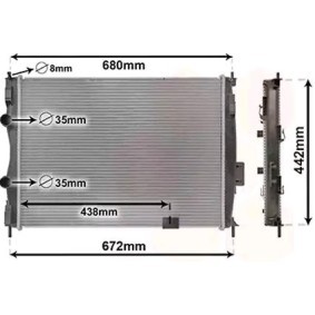 Acquista Radiatore motore da VAN WEZEL 13002414 a buon mercato per soli 204,87 €