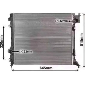 Acquista Radiatore motore da VAN WEZEL 13012704 a buon mercato per soli 210,88 €