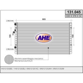Achetez des Radiateur du moteur AHE 131.045 à prix pour 102,82 €