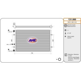 Achetez des Radiateur du moteur AHE 131.060 à prix pour 111,68 €