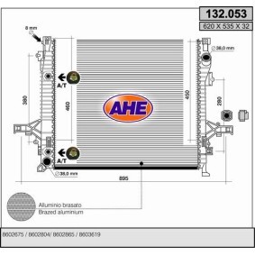 Acquista Radiatore motore da AHE 132.053 a buon mercato per soli 223,77 €