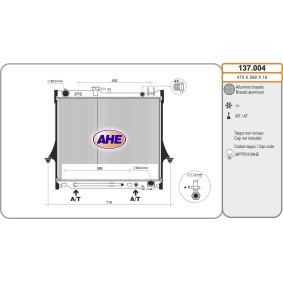 Achetez des Radiateur du moteur AHE 137.004 à prix pour 178,01 €
