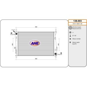 Acquista Radiatore motore da AHE 138.003 a buon mercato per soli 150,35 €