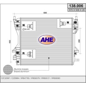 Acquista Radiatore motore da AHE 138.006 a buon mercato per soli 213,77 €