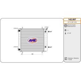 Acquista Radiatore motore da AHE 142.007 a buon mercato per soli 221,35 €
