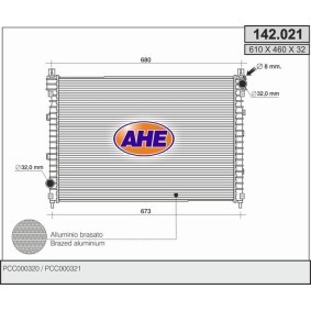 Acquista Radiatore motore da AHE 142.021 a buon mercato per soli 191,07 €