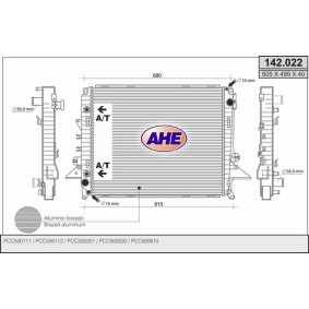 Acquista Radiatore motore da AHE 142.022 a buon mercato per soli 387,37 €