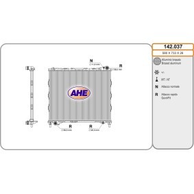Acquista Radiatore motore da AHE 142.037 a buon mercato per soli 285,03 €