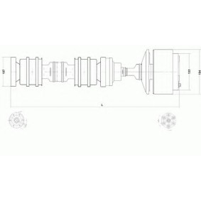 Compre Cardán de SPIDAN online para Transporter T4 Bus (70B, 70C, 7DB, 7DK, 70J, 70K, 7DC, 7DJ) a precios moderados