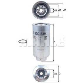 Kraftstofffilter für NISSAN von MAGNETI MARELLI