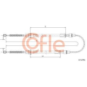 Handbremsseil für SUBARU von COFLE