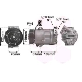 Acquista Compressore aria condizionata da VAN WEZEL 1700K408 a buon mercato per soli 515,45 €
