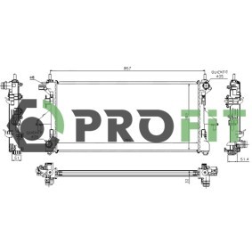 Acquista Radiatore motore da PROFIT 1740-0085 a buon mercato per soli 71,37 €