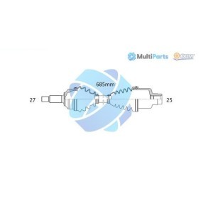 Antriebswelle für SUBARU von ODM-MULTIPARTS