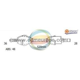 Achetez des Arbre de transmission ODM-MULTIPARTS 18-151391 à prix pour 274,83 €